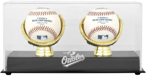 Orioles Gold Glove Double Baseball Logo Display Case - Fanatics