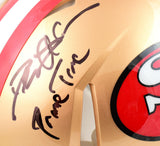 Deion Sanders Signed 49ers F/S 64-95 Speed Authentic Helmet w/Prime Time-Beckett