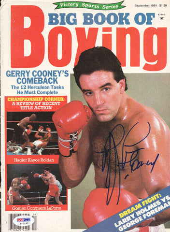 Gerry Cooney Autographed Big Book Of Boxing Magazine Cover PSA/DNA #S42143