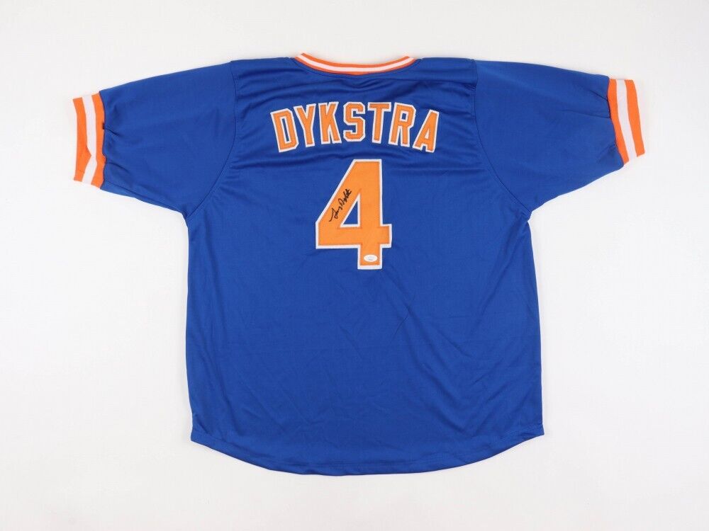 Friendly Confines Lenny Dykstra Signed New York Mets Pullover Jersey (JSA COA) 86 Lead Off Hitter