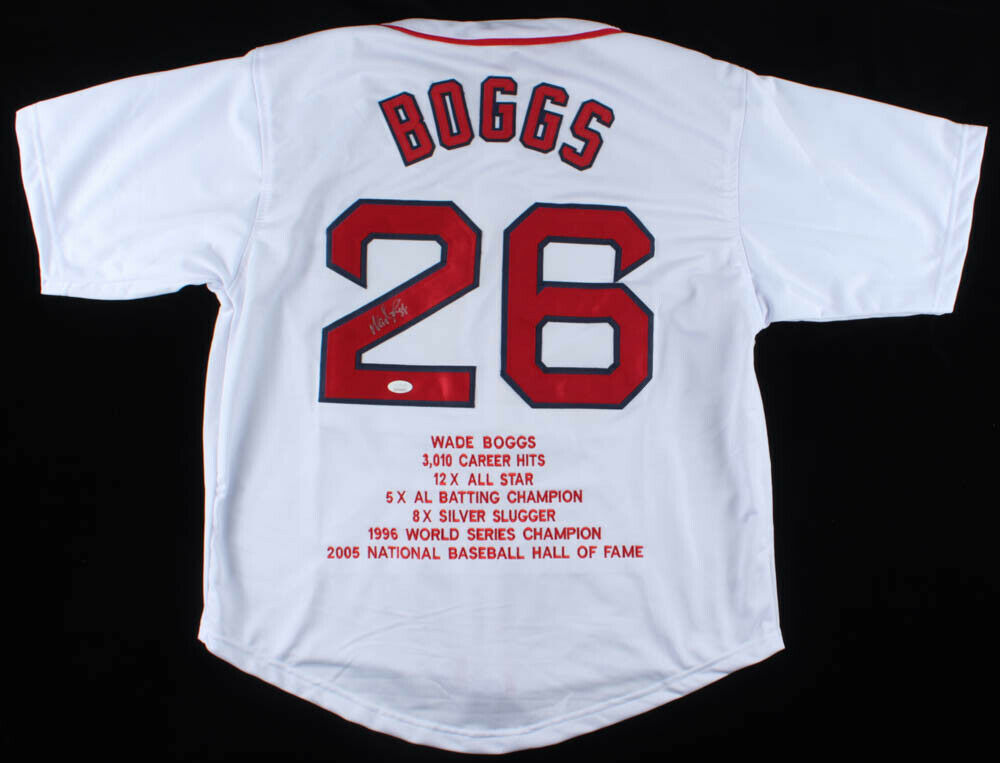 Wade Boggs Signed Boston Red Sox Career Stat Jersey (JSA COA) 12x All –  Super Sports Center