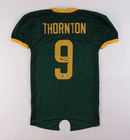 Tyquan Thornton Signed Baylor Bears Jersey (Beckett) 2022 Patriots 2nd Round Pck