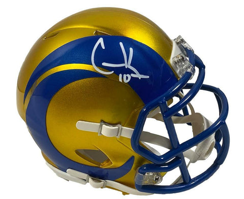 COOPER KUPP Autographed Los Angeles Rams Speed Flash Mini Helmet FANATICS
