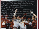 Lou Piniella Signed Framed Cincinnati Reds 16x20 Photo w/ Story Fanatics Steiner