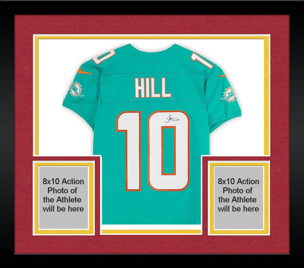 Framed Tyreek Hill Miami Dolphins Autographed Aqua Nike Elite Jersey –  Super Sports Center