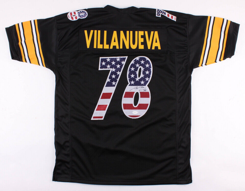 Alejandro Villanueva Signed Pittsburgh Steelers 'USA Flag' Jersey (TSE –  Super Sports Center