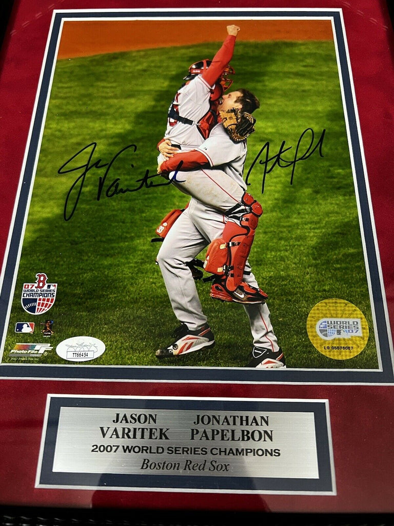 Jason Varitek Game Used Baseball Jersey Card Boston Red Sox