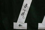 Tony Mandarich Autographed/Signed Pro Style Green XL Jersey Beckett 35519