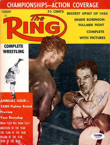 Gene Fullmer Autographed Signed The Ring Magazine Cover PSA/DNA #S48998