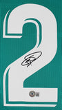 Real Madrid Vincius Vini Jr. Authentic Signed Teal Adidas Jersey Autographed BAS