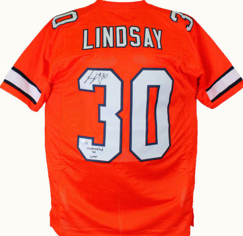 Phillip Lindsay Autographed Color Rush Pro Style Jersey w/Insc.-Beckett W Holo