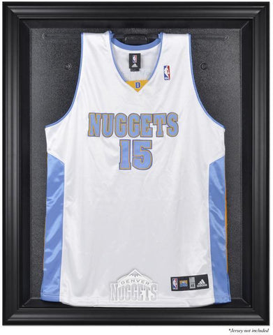 Denver Nuggets Black Framed Team Logo Jersey Display Case Authentic