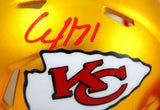 Clyde Edwards-Helaire Autographed KC Chiefs Speed Flash Mini Helmet-BeckettWHolo