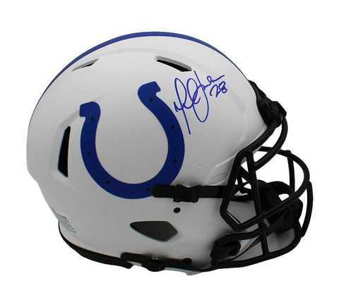 Marshall Faulk Signed Indianapolis Colts Speed Authentic Lunar NFL Helmet