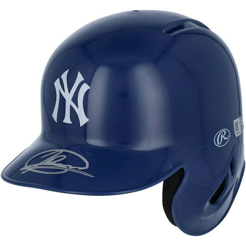 JASSON DOMINGUEZ Autographed New York Yankees Mini Batting Helmet FANATICS