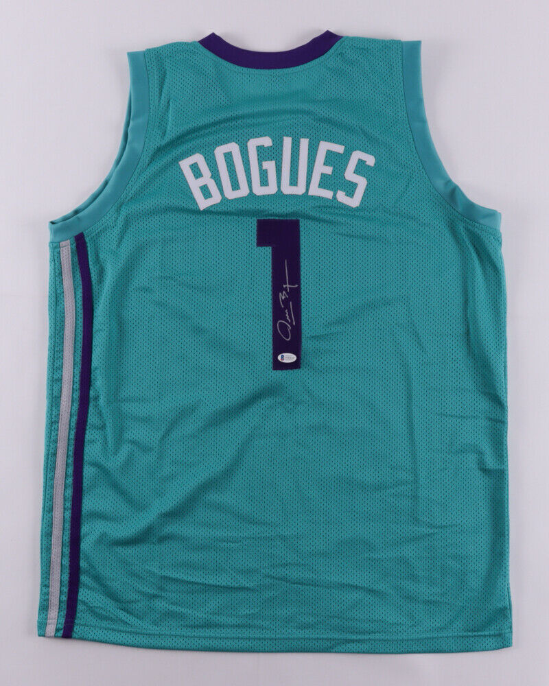 Muggsy Bogues Signed Charlotte Hornets Jersey (PSA COA) 1987 1st