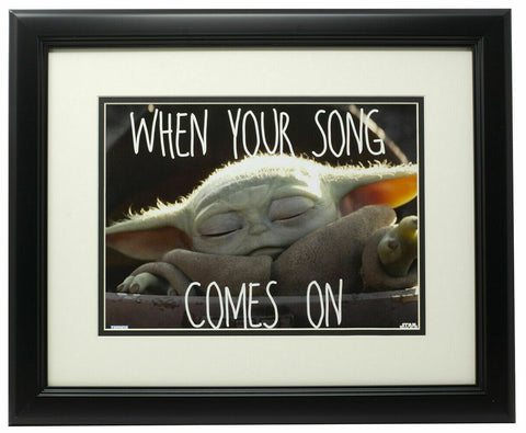 Baby Yoda The Mandalorian Framed 8x10 Music Photo