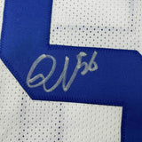 FRAMED Autographed/Signed QUENTON NELSON 33x42 Indianapolis White Jersey JSA COA