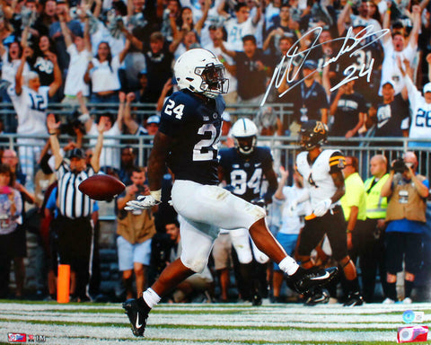 Miles Sanders Autographed Penn State 16x20 HM TD Photo-Beckett W Hologram *White