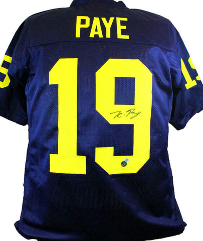 Kwity Paye Autographed Blue College Style Jersey- Beckett W Hologram *Black