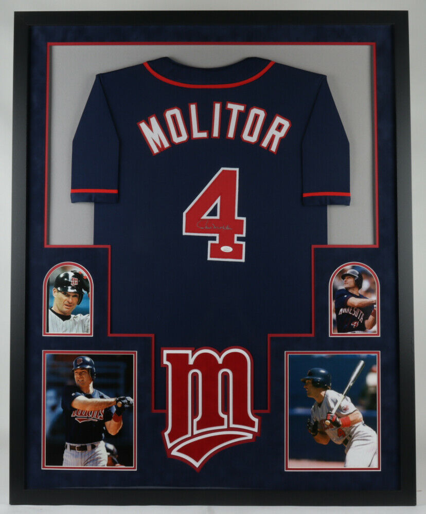 Paul Molitor Signed Minnesota Twins 35x43 Framed Jersey (JSA COA) 7x –  Super Sports Center