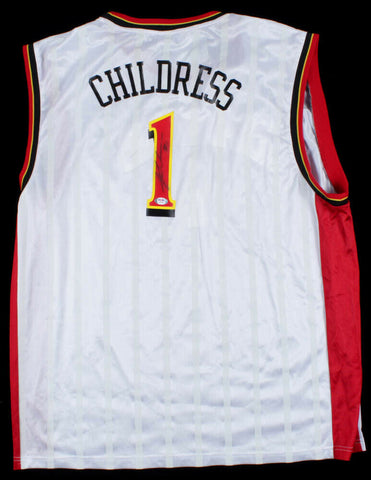 Josh Childress Signed Atlanta Hawks Reebok NBA Jersey (PSA COA) 2004 #8 Pk Draft