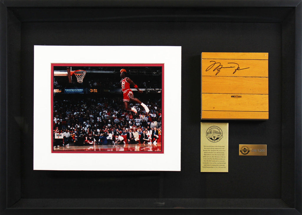 Michael Jordan Signed/Autographed Jersey with Photos Chicago Bulls Framed  UDA
