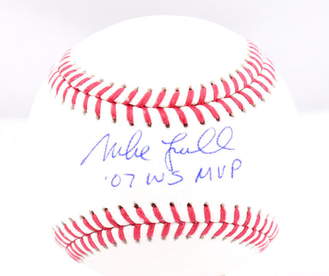 Mike Lowell Autographed Rawlings OML Baseball w/ 07 WS MVP- Beckett W Hologram