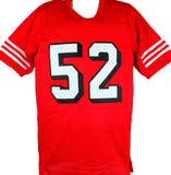 Patrick Willis Autographed Red Shadow Pro Style Jersey- Beckett W Hologram*Black