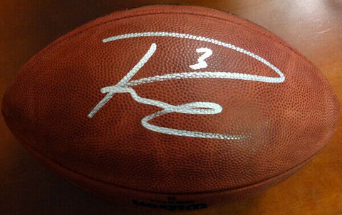 RUSSELL WILSON AUTOGRAPHED SIGNED SUPER BOWL LEATHER FOOTBALL SEAHAWKS RW 85992
