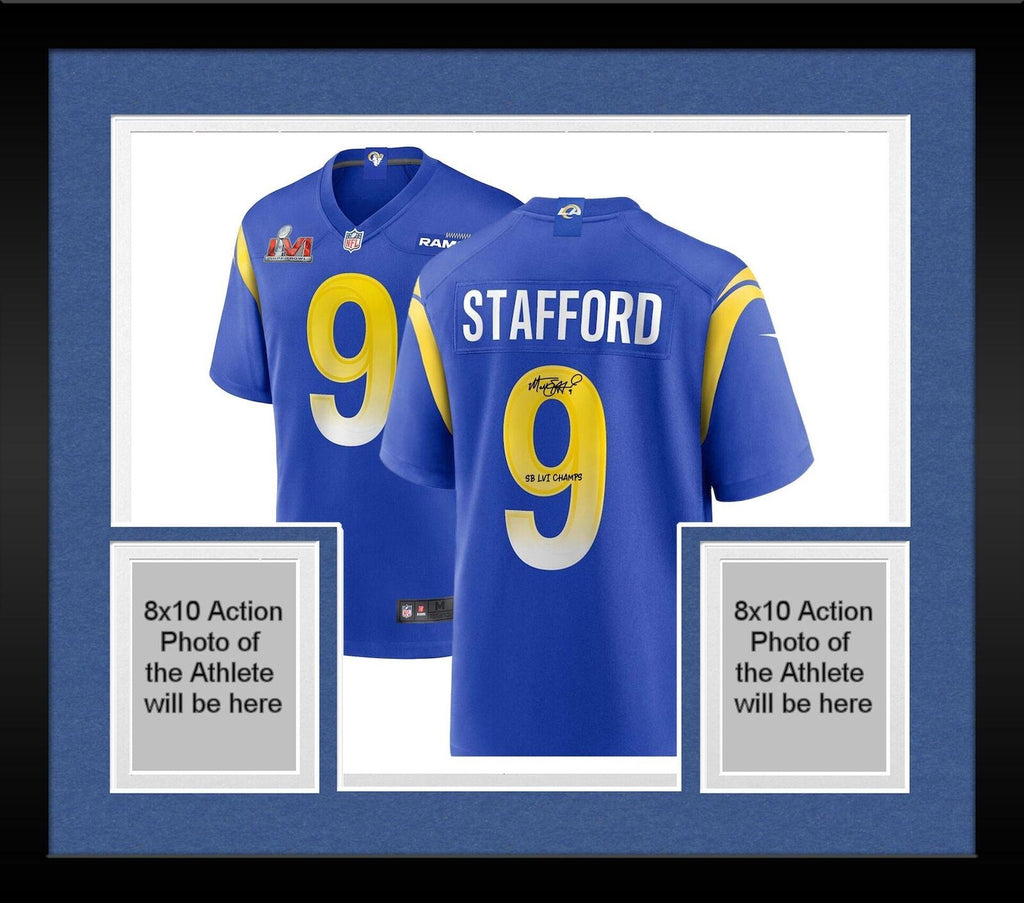 Matthew Stafford Royal Los Angeles Rams Autographed Nike Elite Jersey