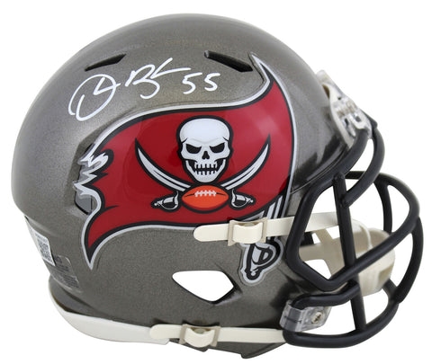 Buccaneers Derrick Brooks Authentic Signed Speed Mini Helmet BAS Witnessed