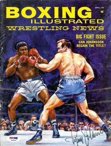 Ingemar Johansson Autographed Boxing Illustrated Magazine Cover PSA/DNA #S49200