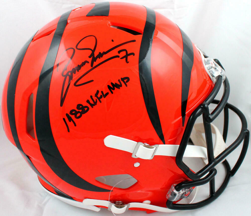 Boomer Esiason Signed Bengals F/S Speed Authentic Helmet w/NFL MVP