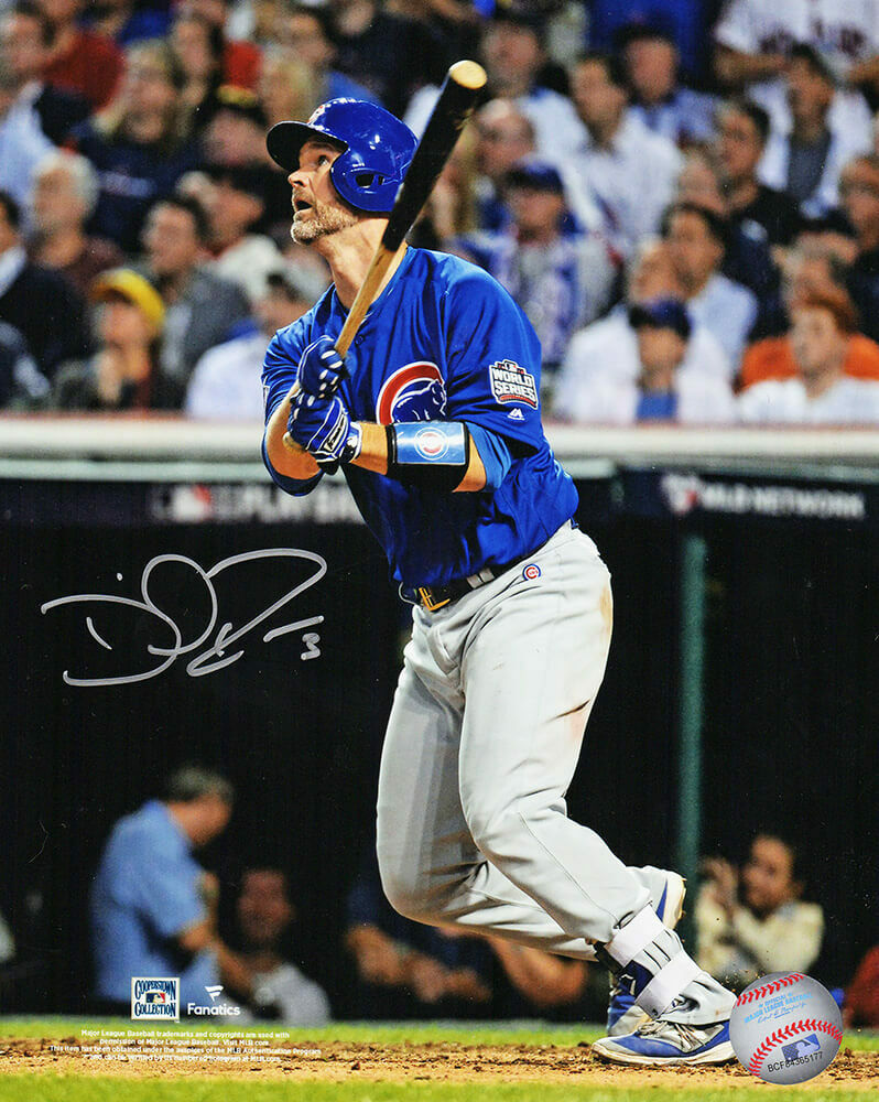 David Ross Signed Cubs 2016 WS Game 7 Last Career At Bat HR 8x10 Photo –  Super Sports Center