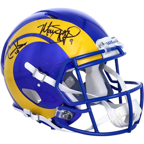 MATTHEW STAFFORD / COOPER KUPP Autographed Rams Speed Authentic Helmet FANATICS