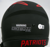 Mac Jones Auto Patriots Eclipse Full Size Helmet (Light Auto) Beckett WS86062