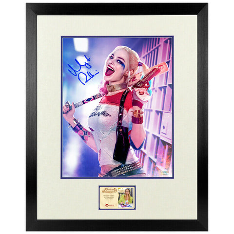 Margot Robbie Autographed Suicide Squad Harley Quinn 11x14 Framed Photo