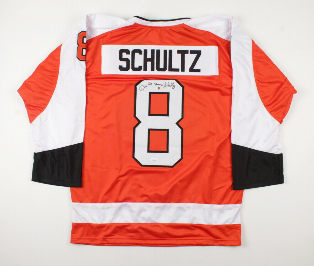 Dave Schultz Signed Philadelphia Flyers Jersey Inscribed The Hammer (JSA  COA)
