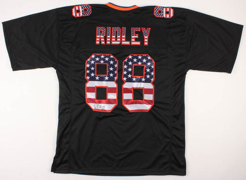 Riley Ridley Signed Chicago Bears "American Flag" Jersey (JSA) 2019 4th Rd Pick