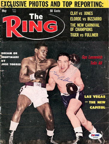 Gene Fullmer Autographed Signed The Ring Magazine Cover PSA/DNA #S49003