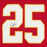 Framed Clyde Edwards-Helaire Kansas City Chiefs Signed Red Nike Limited Jersey