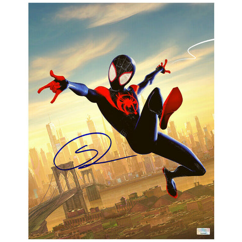 Shameik Moore Autographed Spider-Man Into The Spider-Verse 11x14 Photo