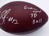 Josh Gordon Autographed Game Used Touchdown TD Ball 9-22-13 Beckett BB46418