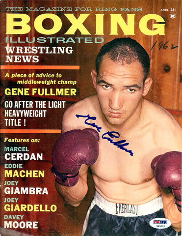 Gene Fullmer Autographed Boxing Illustrated Magazine Cover PSA/DNA #S49010