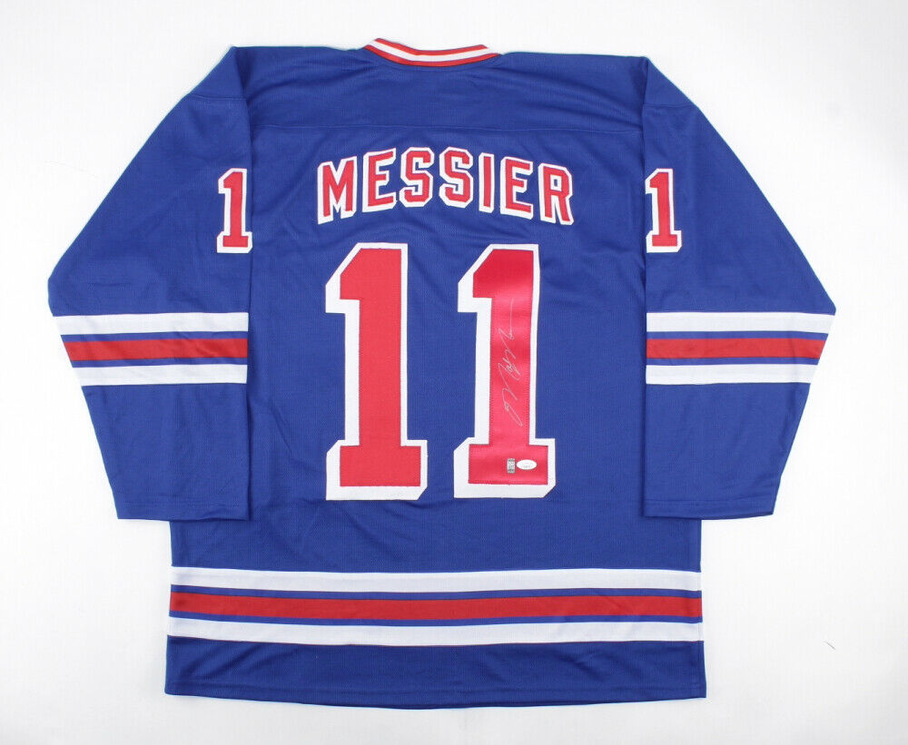At Auction: Mark Messier Signed NY Rangers Mithcell & Ness Blue 1993 NHL  Jersey (JSA COA)
