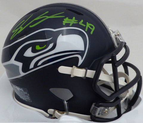 SHAQUEM GRIFFIN AUTOGRAPHED SIGNED SEAHAWKS MINI HELMET IN GREEN MCS HOLO 134382