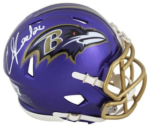 Ravens Ed Reed Authentic Signed Flash Speed Mini Helmet Autographed BAS Witness