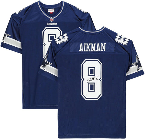 Troy Aikman Dallas Cowboys Signed Mitchell & Ness Navy Authentic Jersey