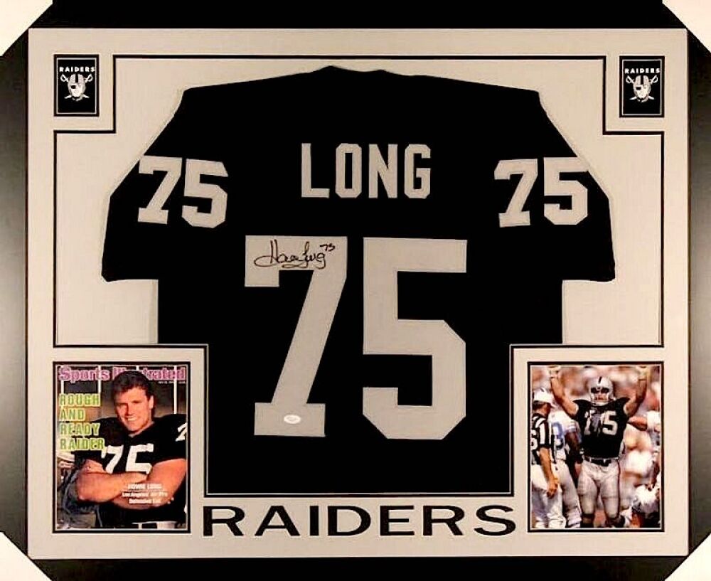 Howie Long Signed Oakland Raiders 35x43 Custom Framed Jersey (JSA COA) –  Super Sports Center